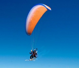  paragliding in the mountains